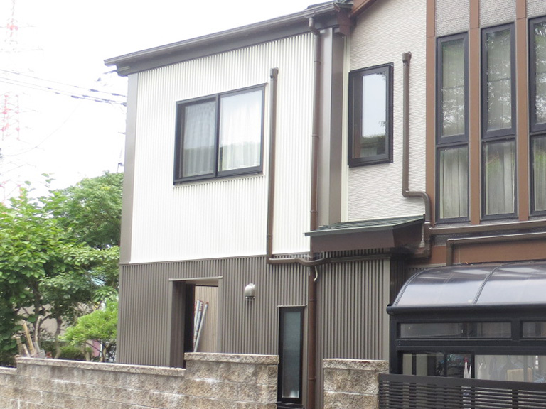 富山市 増築部外観