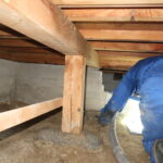 耐震診断、床下確認