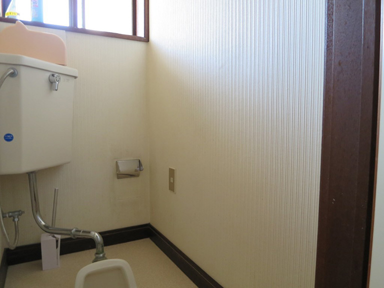 和式トイレ　手摺り取り付け前